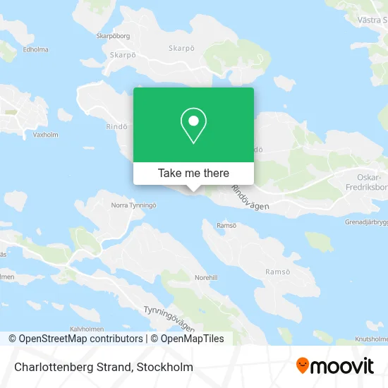 Charlottenberg Strand map