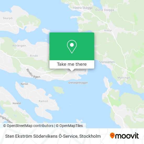 Sten Ekström Södervikens Ö-Service map