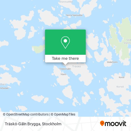 Träskö-Gåln Brygga map