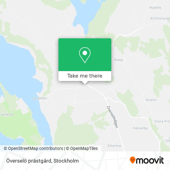 Överselö prästgård map