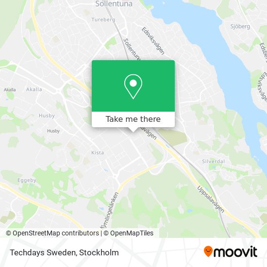 Techdays Sweden map