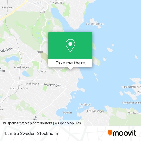 Lamtra Sweden map