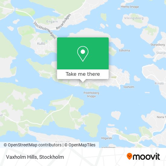 Vaxholm Hills map