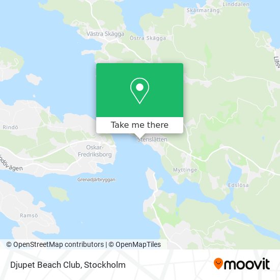Djupet Beach Club map