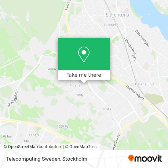 Telecomputing Sweden map