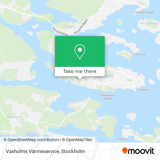 Vaxholms Värmeservice map