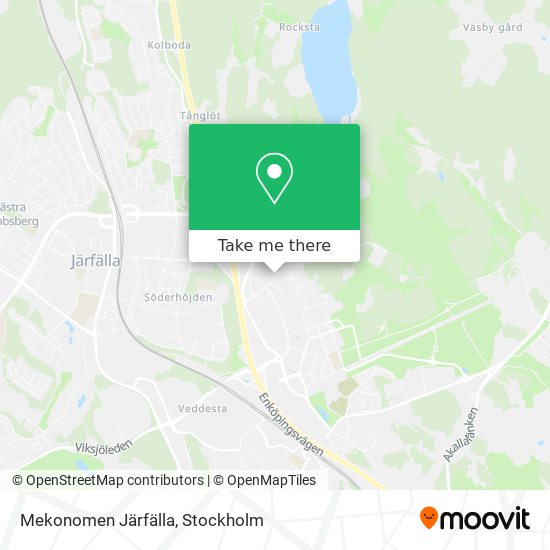 Mekonomen Järfälla map