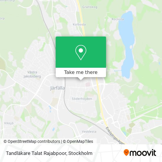 Tandläkare Talat Rajabpoor map