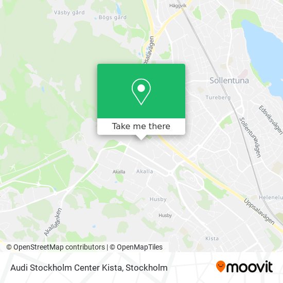 Audi Stockholm Center Kista map