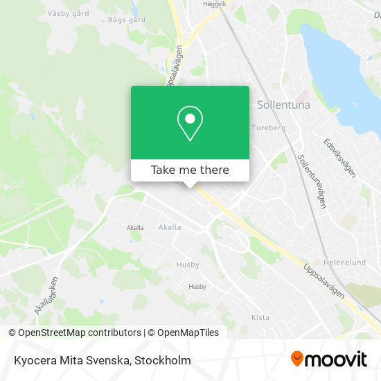 Kyocera Mita Svenska map