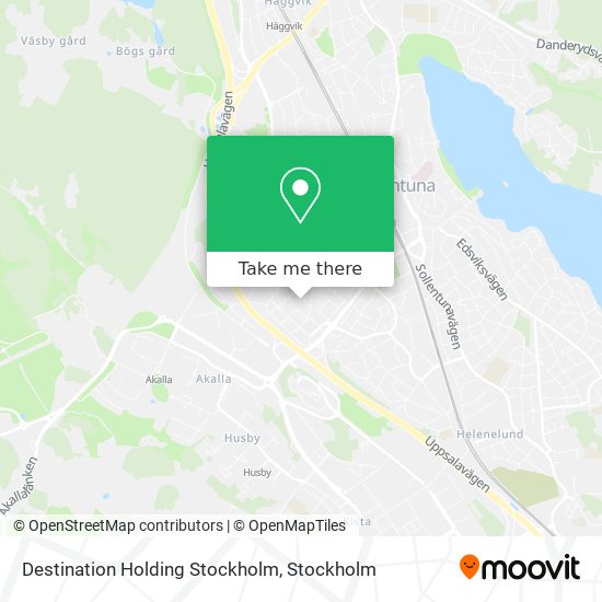 Destination Holding Stockholm map