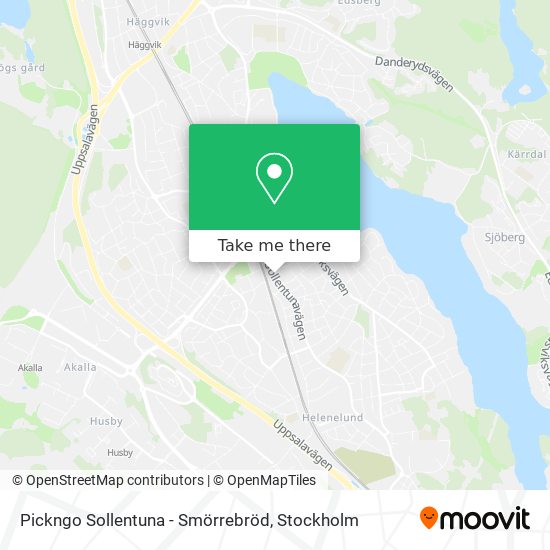 Pickngo Sollentuna - Smörrebröd map