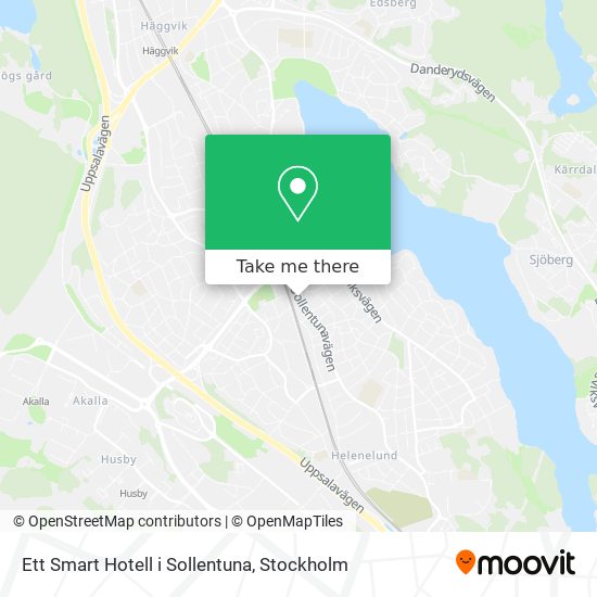 Ett Smart Hotell i Sollentuna map