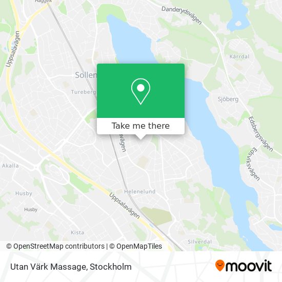 Utan Värk Massage map