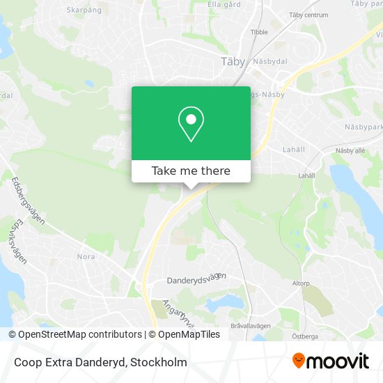 Coop Extra Danderyd map