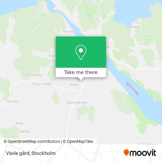 Vävle gård map