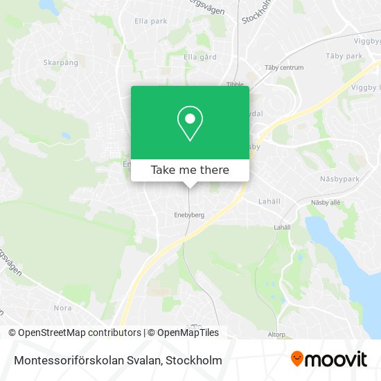 Montessoriförskolan Svalan map
