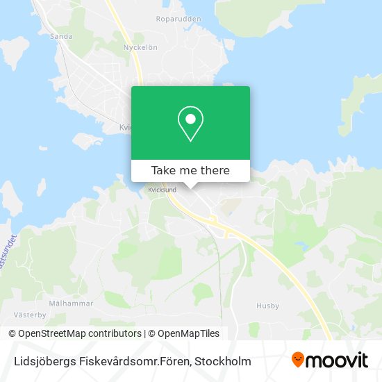 Lidsjöbergs Fiskevårdsomr.Fören map