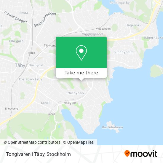 Tongivaren i Täby map