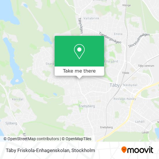 Täby Friskola-Enhagenskolan map