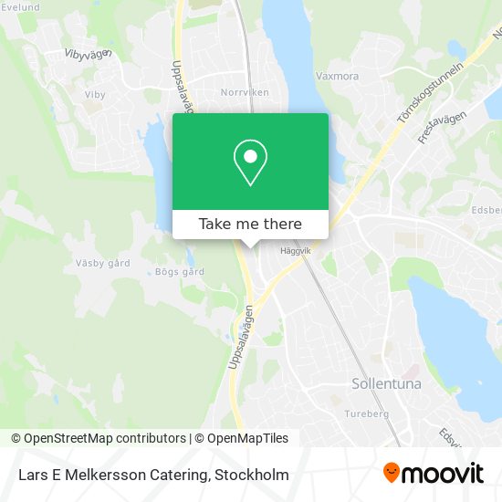 Lars E Melkersson Catering map