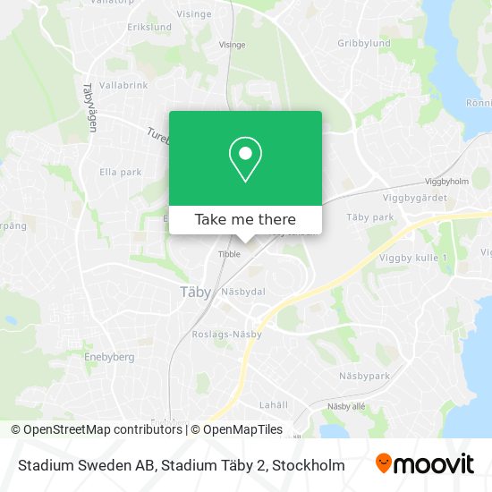 Stadium Sweden AB, Stadium Täby 2 map