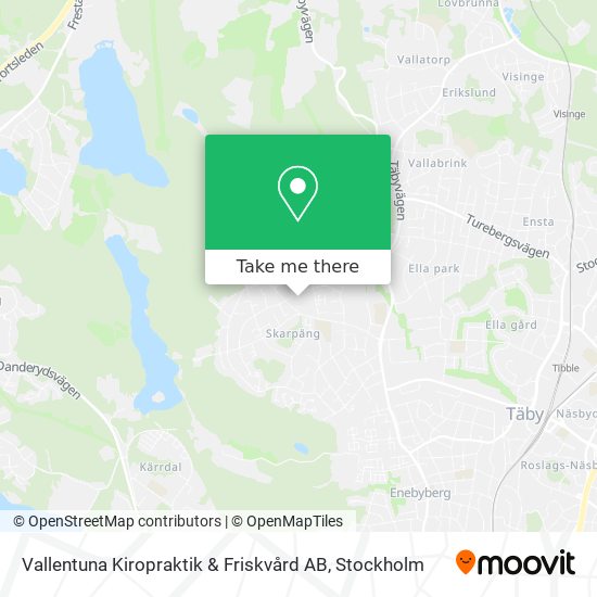 Vallentuna Kiropraktik & Friskvård AB map