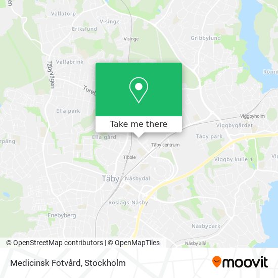 Medicinsk Fotvård map