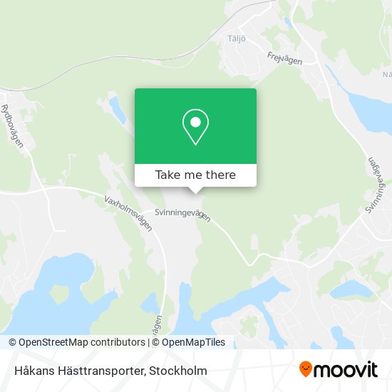 Håkans Hästtransporter map