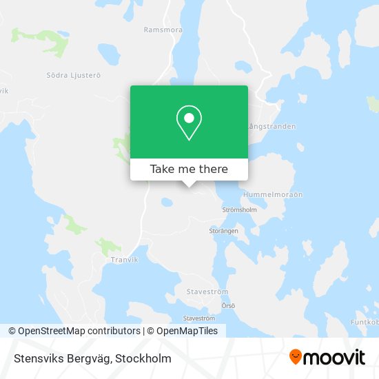 Stensviks Bergväg map