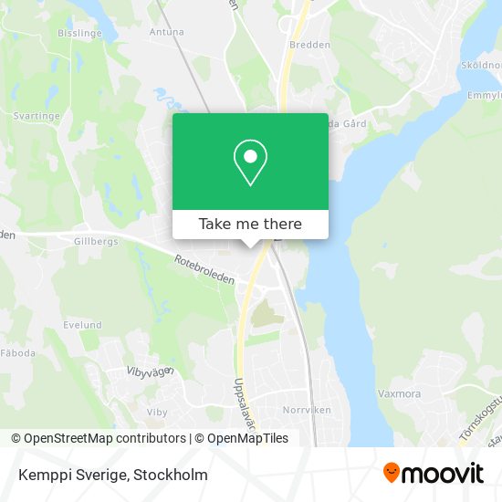 Kemppi Sverige map