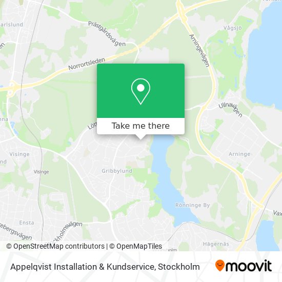 Appelqvist Installation & Kundservice map