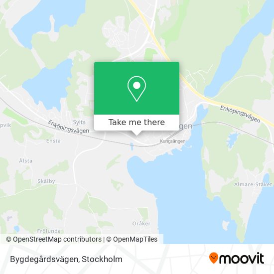 Bygdegårdsvägen map