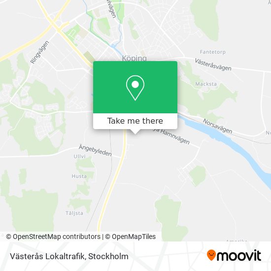 Västerås Lokaltrafik map