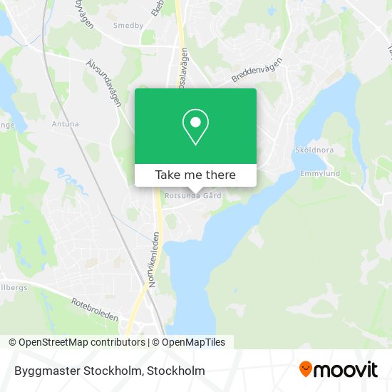 Byggmaster Stockholm map