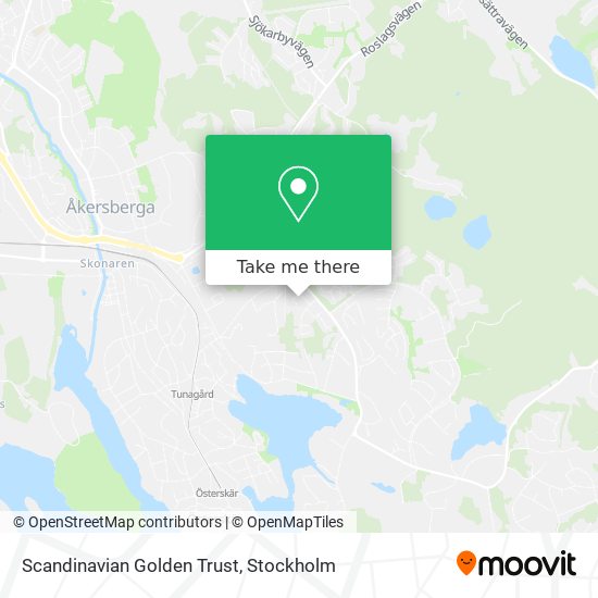 Scandinavian Golden Trust map