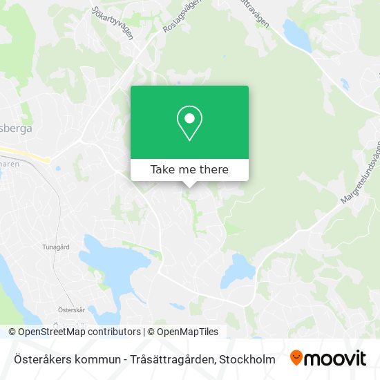 Österåkers kommun - Tråsättragården map