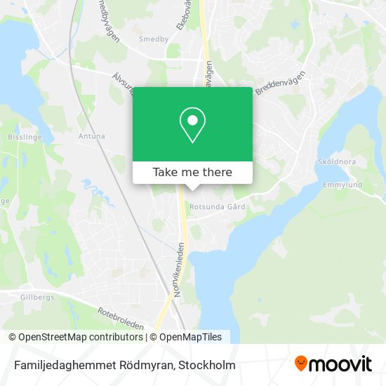 Familjedaghemmet Rödmyran map