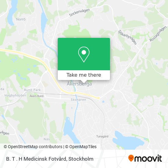 B. T . H Medicinsk Fotvård map