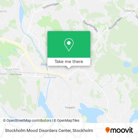 Stockholm Mood Disorders Center map