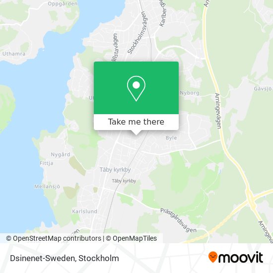 Dsinenet-Sweden map