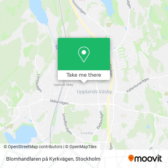 Blomhandlaren på Kyrkvägen map