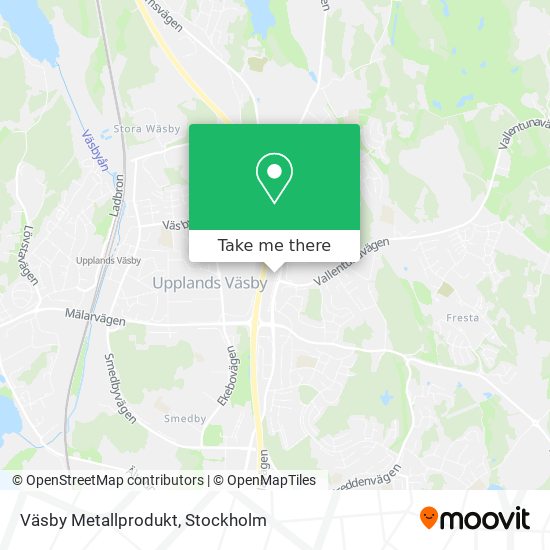 Väsby Metallprodukt map