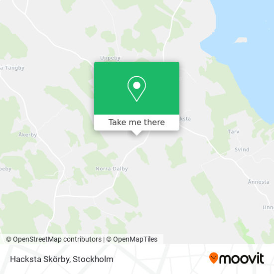 Hacksta Skörby map