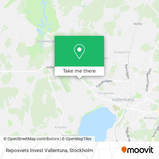 Reposvets Invest Vallentuna map