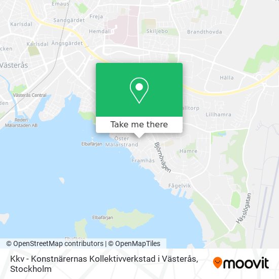 Kkv - Konstnärernas Kollektivverkstad i Västerås map