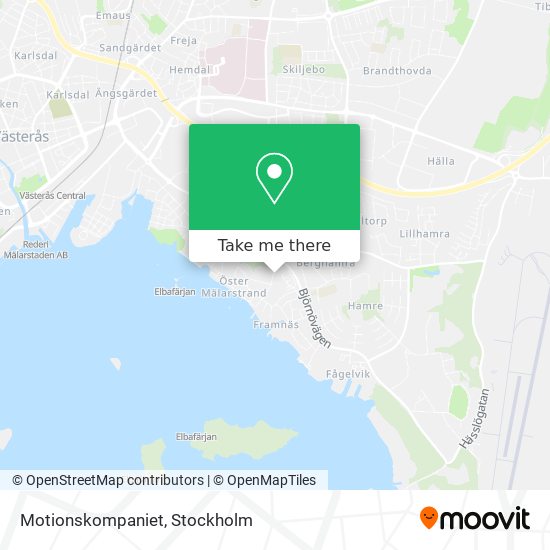 Motionskompaniet map