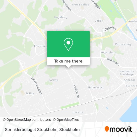 Sprinklerbolaget Stockholm map