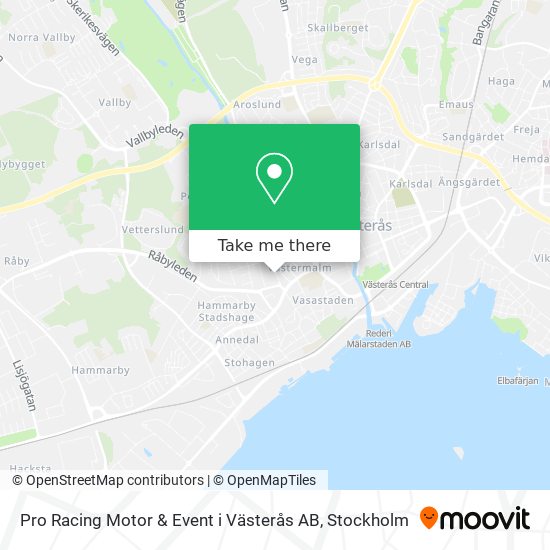 Pro Racing Motor & Event i Västerås AB map