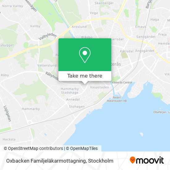 Oxbacken Familjeläkarmottagning map